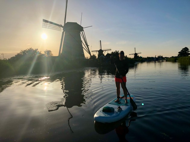 suppen langs de molens van Kinderdijk